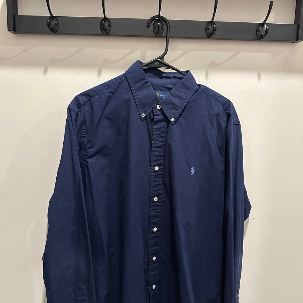 Ralph Lauren Dark Blue Button Down Shirt